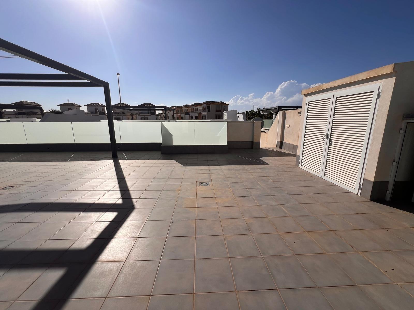 Pool area in villa for sale in Orihuela Costa