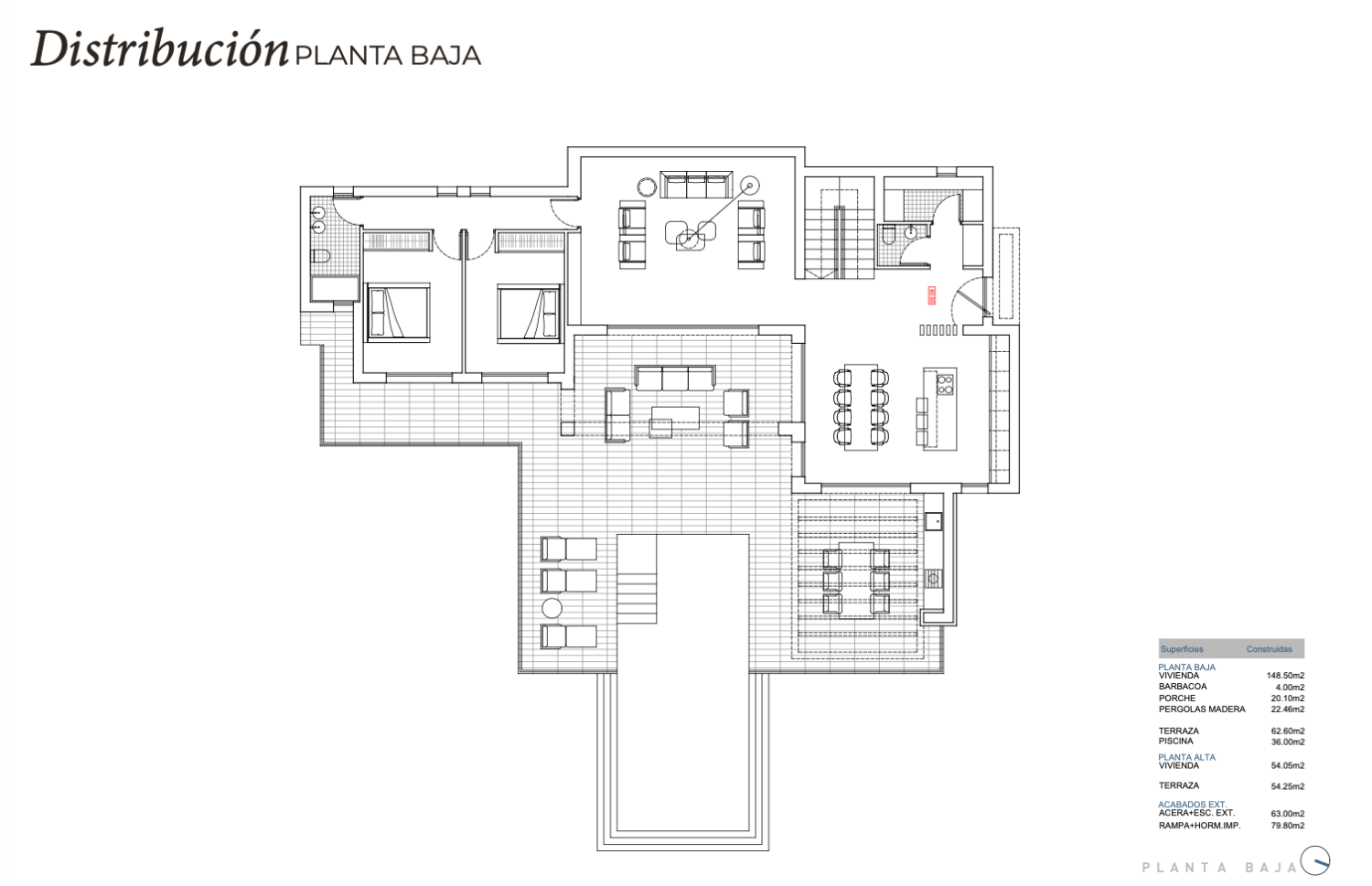 Bedroom in villa for sale in Benissa