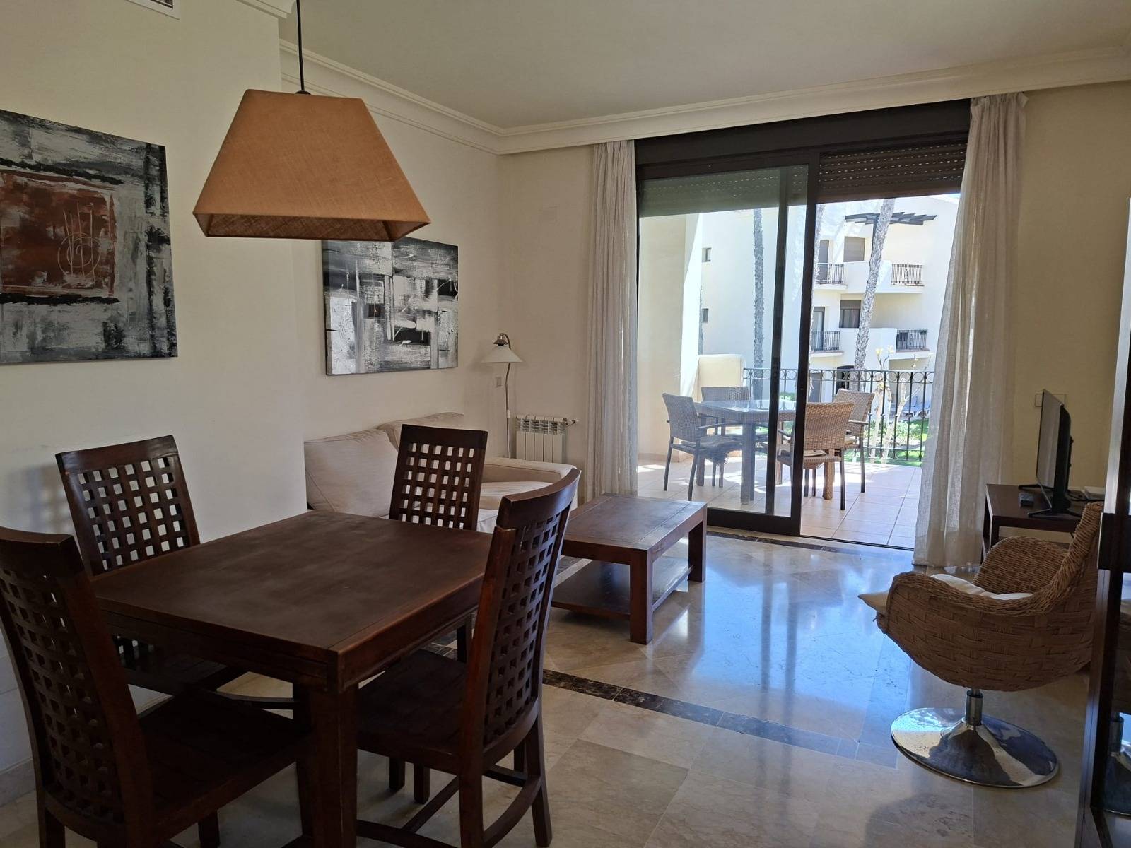 Pool area in apartment for sale in San Javier