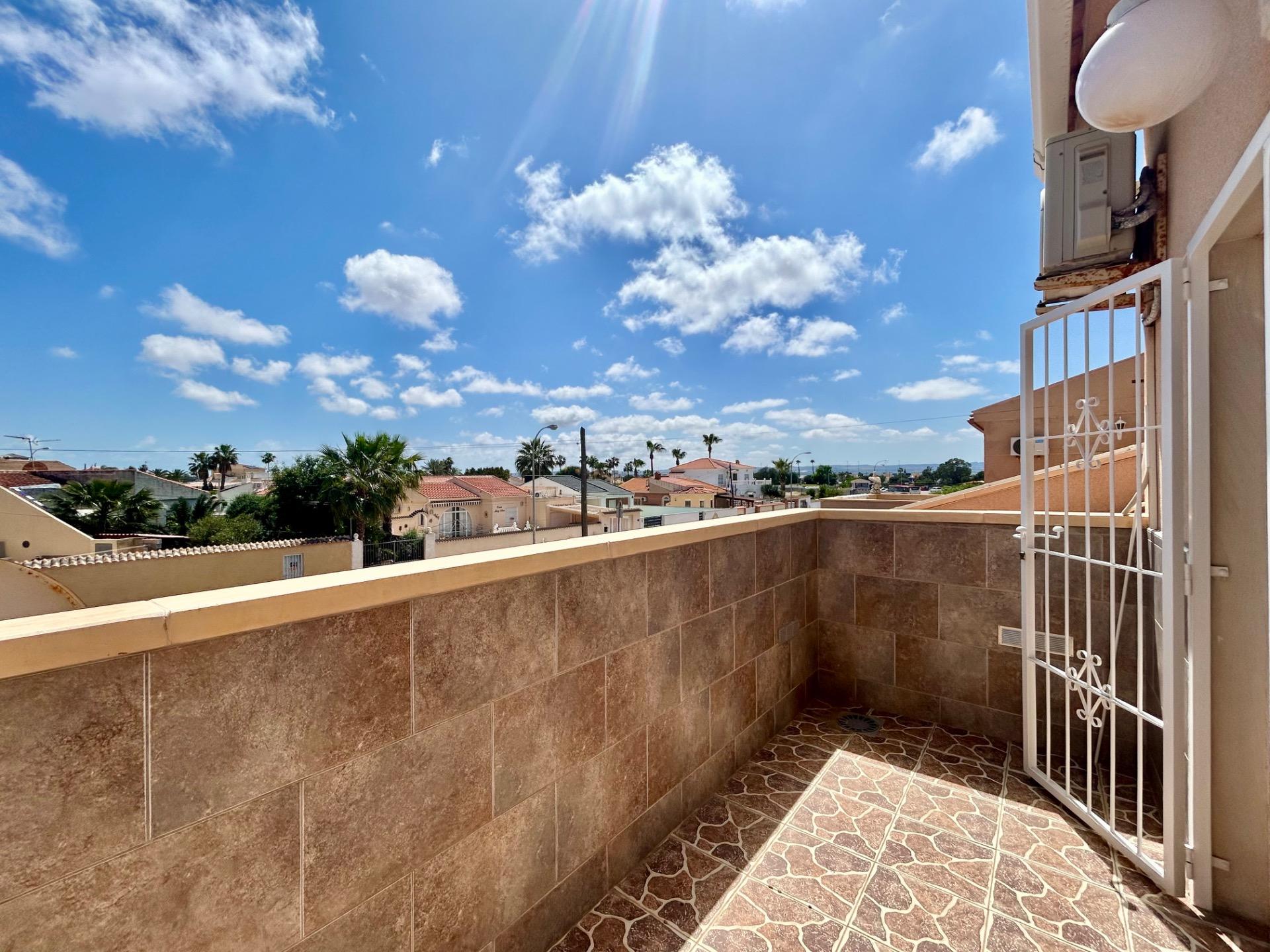 Pool area in villa for sale in Torrevieja