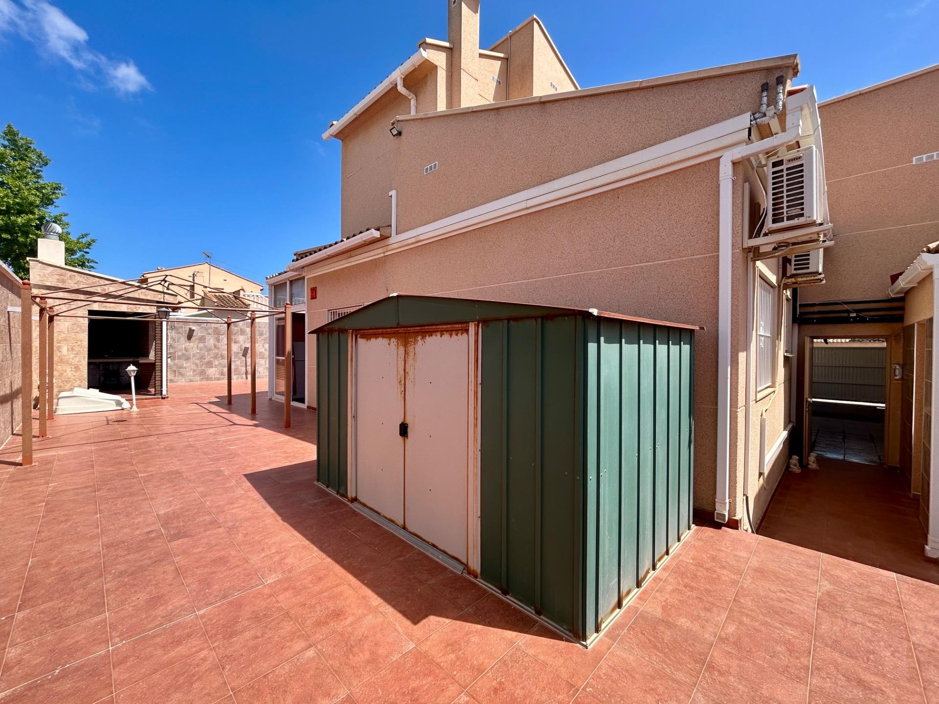 Pool area in villa for sale in Torrevieja
