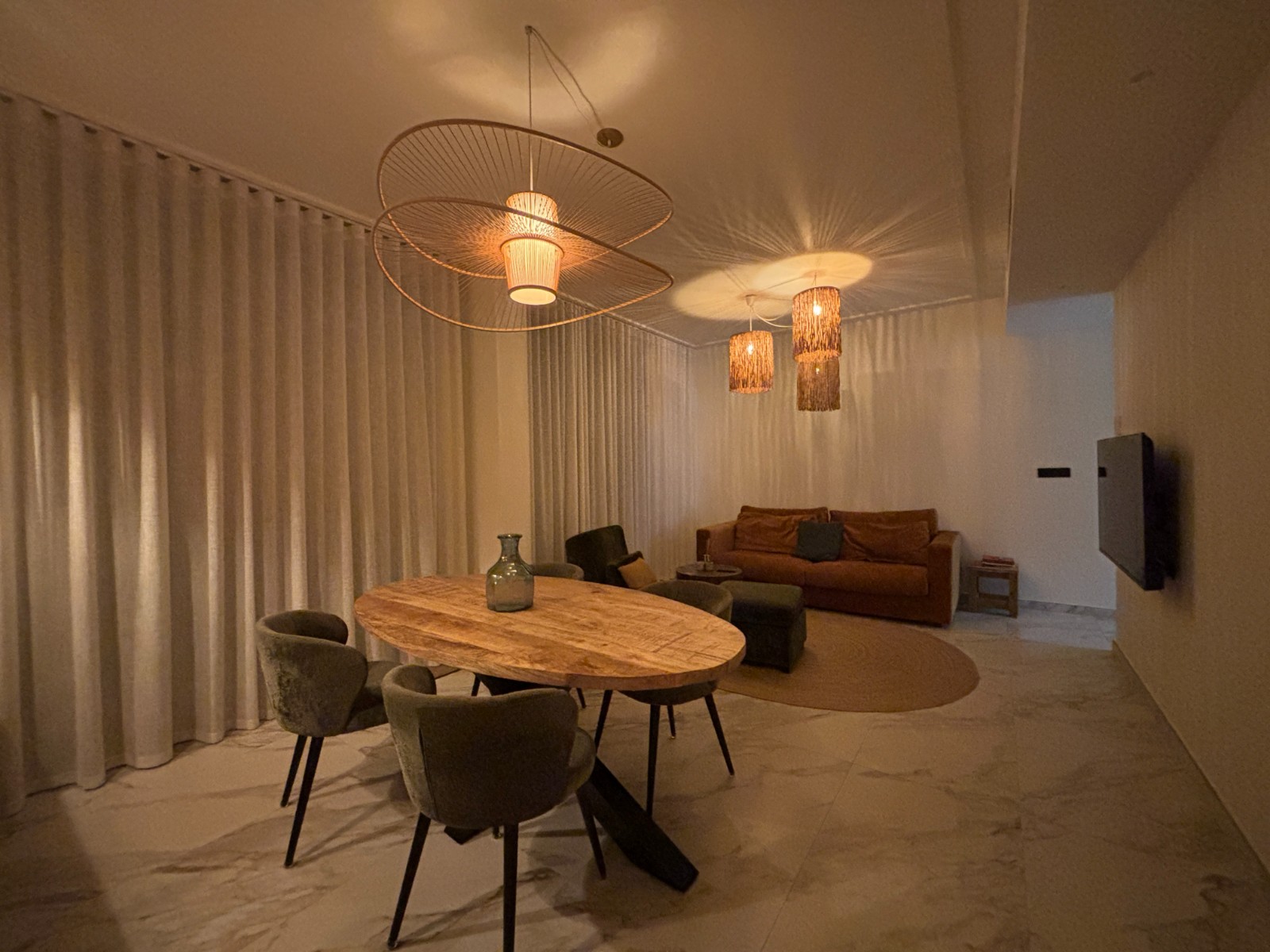Dining area in penthouse for sale in Guardamar del Segura