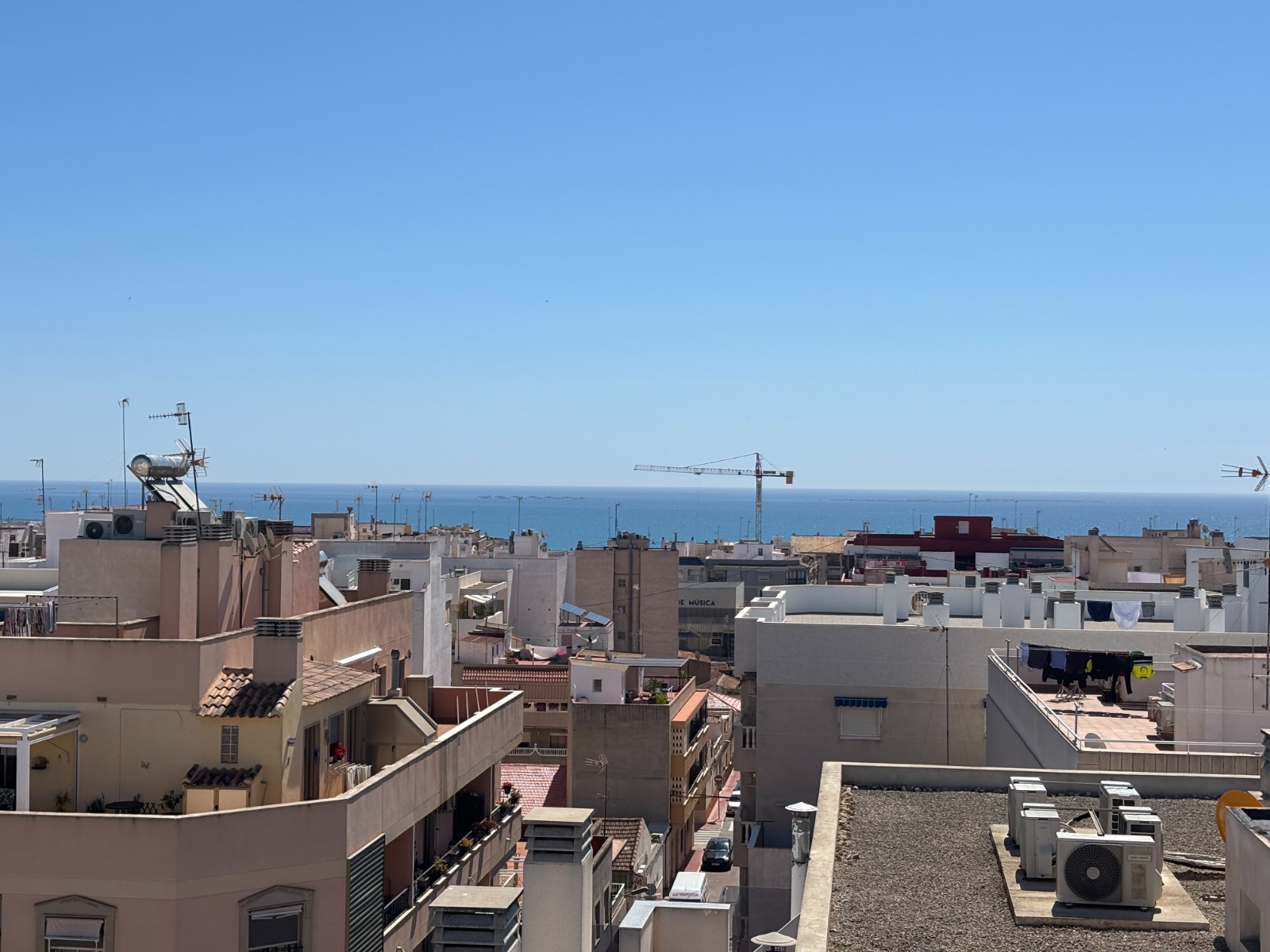 Living room in penthouse for sale in Guardamar del Segura
