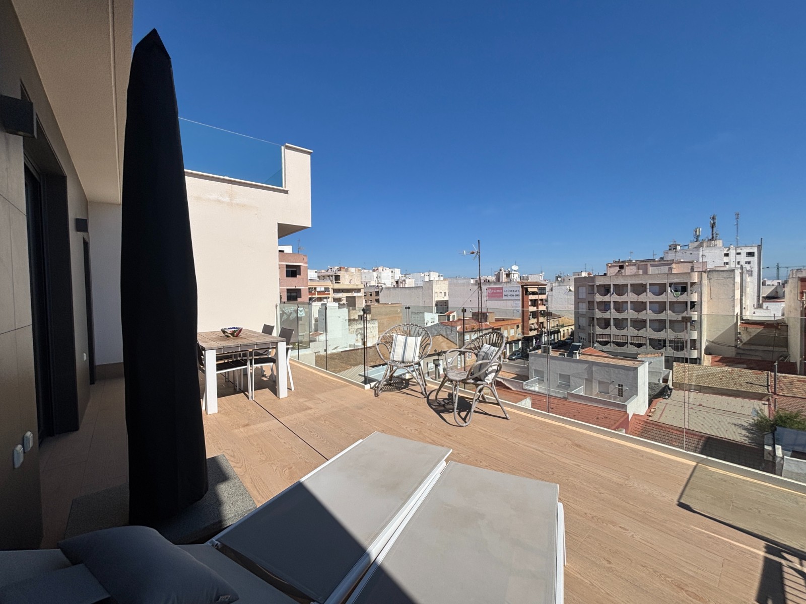 Terrace in penthouse for sale in Guardamar del Segura