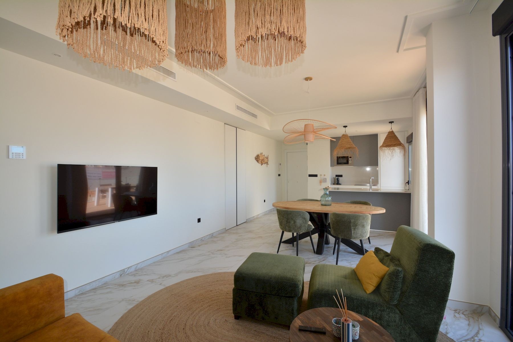Dining area in penthouse for sale in Guardamar del Segura