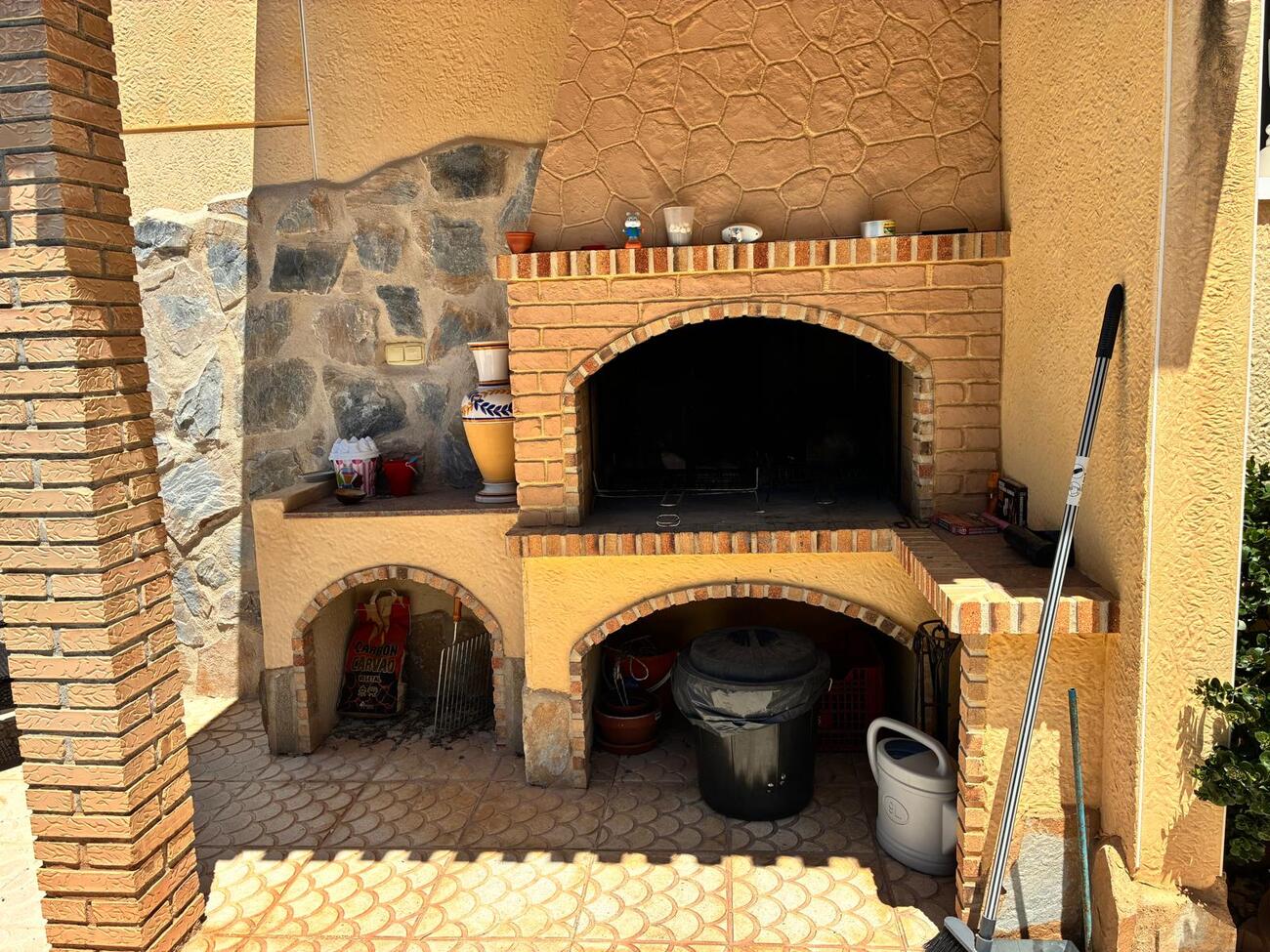 Pool area in villa for sale in Los Balcones