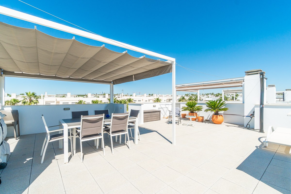 Pool area in apartment for sale in Orihuela Costa