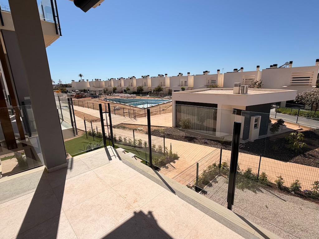 Pool area in apartment for sale in Los Alcazares