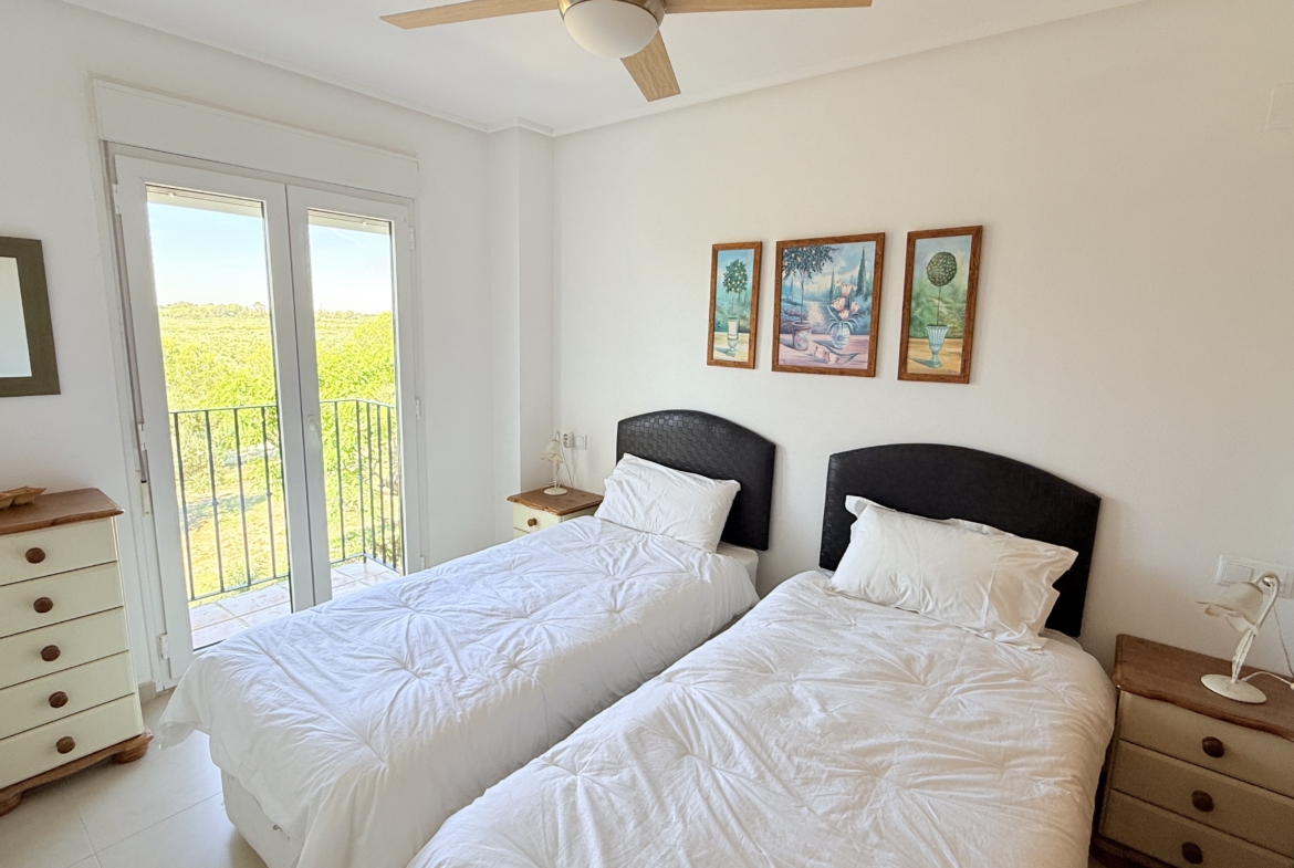 Pool area in apartment for sale in Hacienda Riquelme Golf Resort