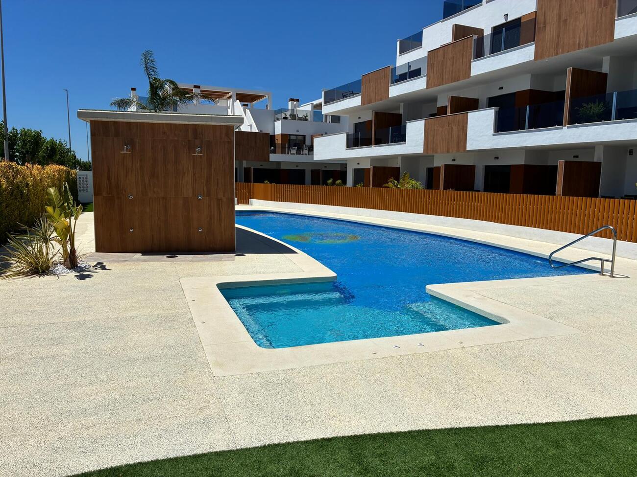Pool area in apartment for sale in Pilar de La Horadada