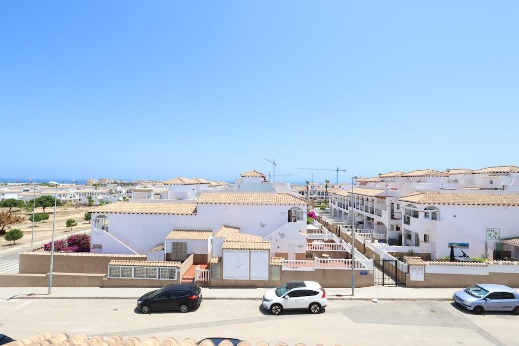 Pool area in duplex for sale in Orihuela Costa
