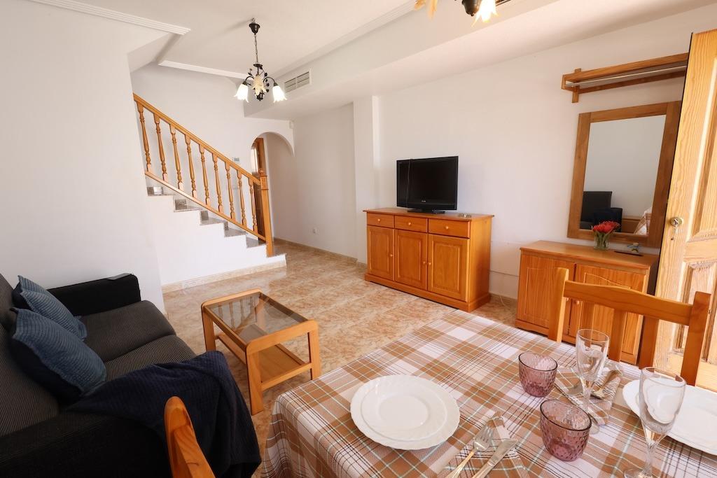 Pool area in duplex for sale in Orihuela Costa