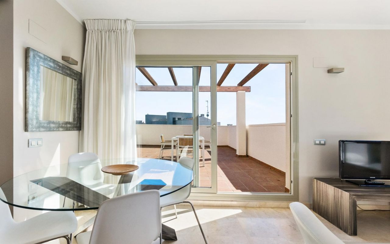 Living room in penthouse for sale in Orihuela Costa