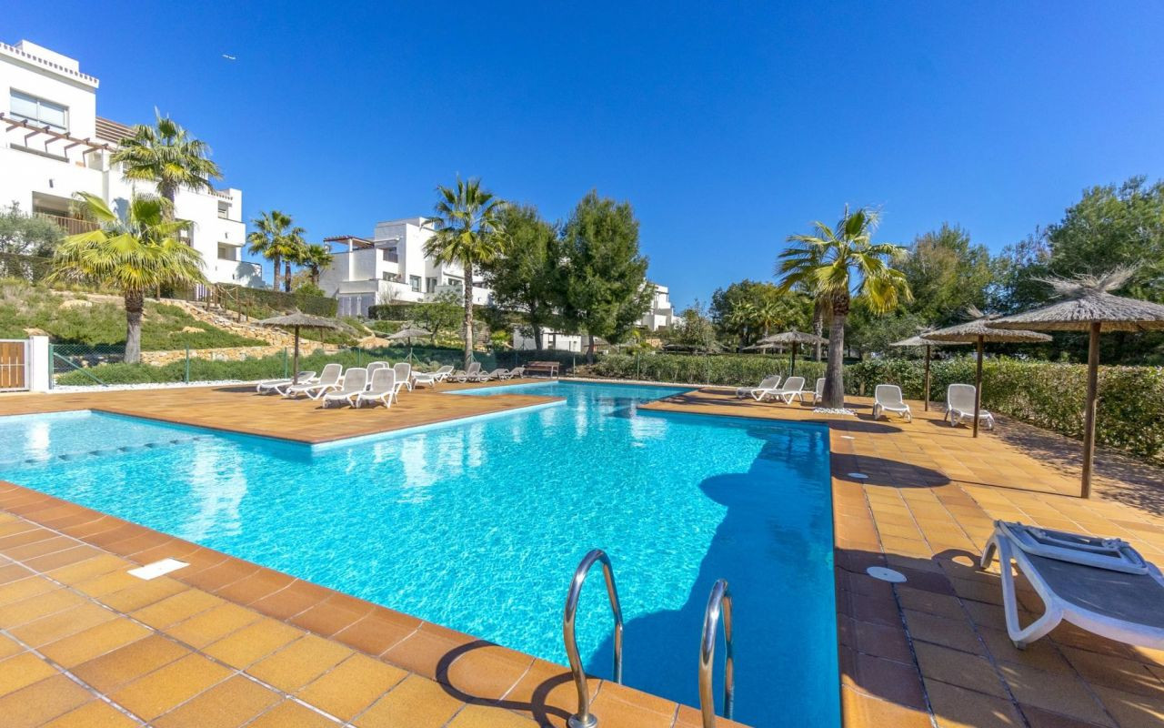 Terrace in penthouse for sale in Orihuela Costa