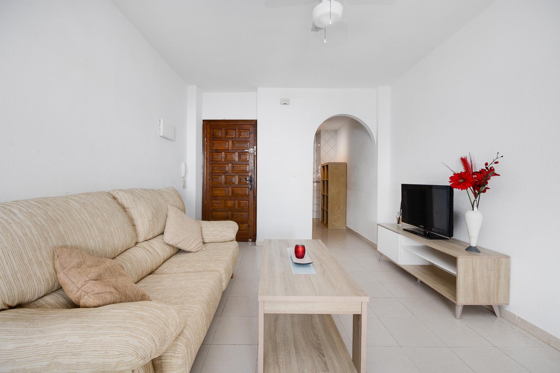 Pool area in bungalow for sale in Torrevieja