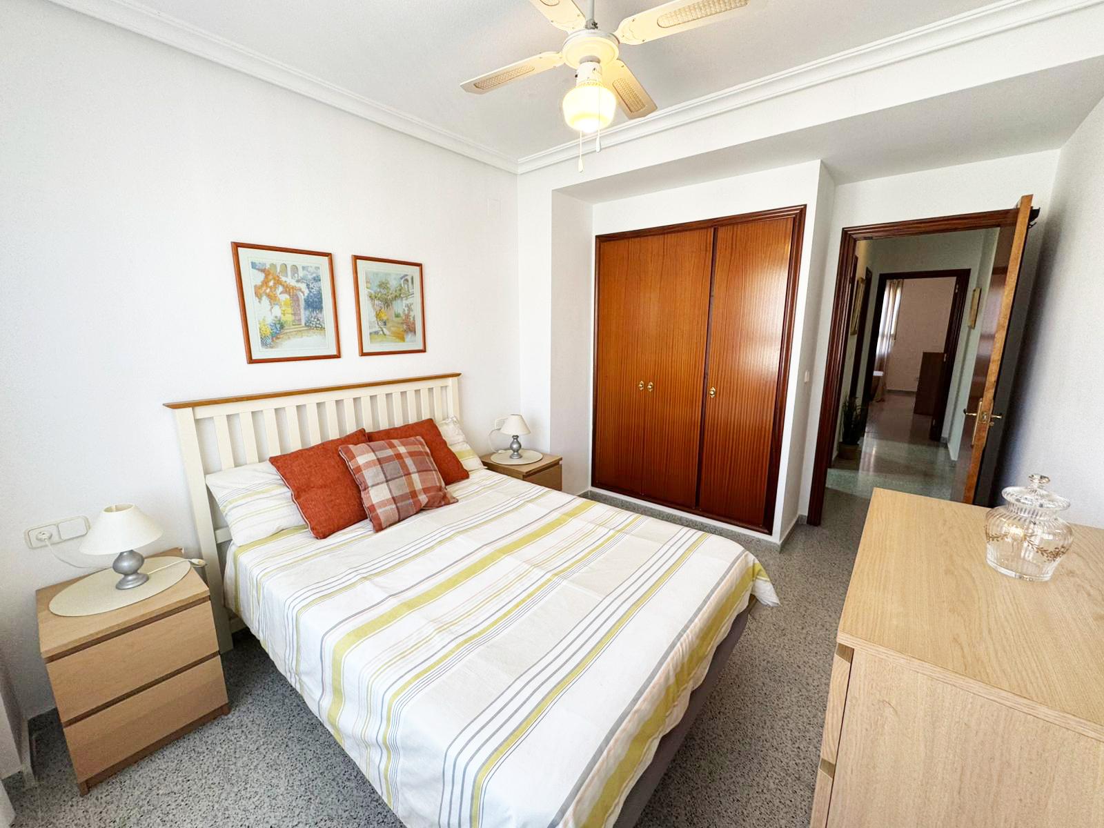 Master bedroom in apartment for sale in San Miguel de Salinas