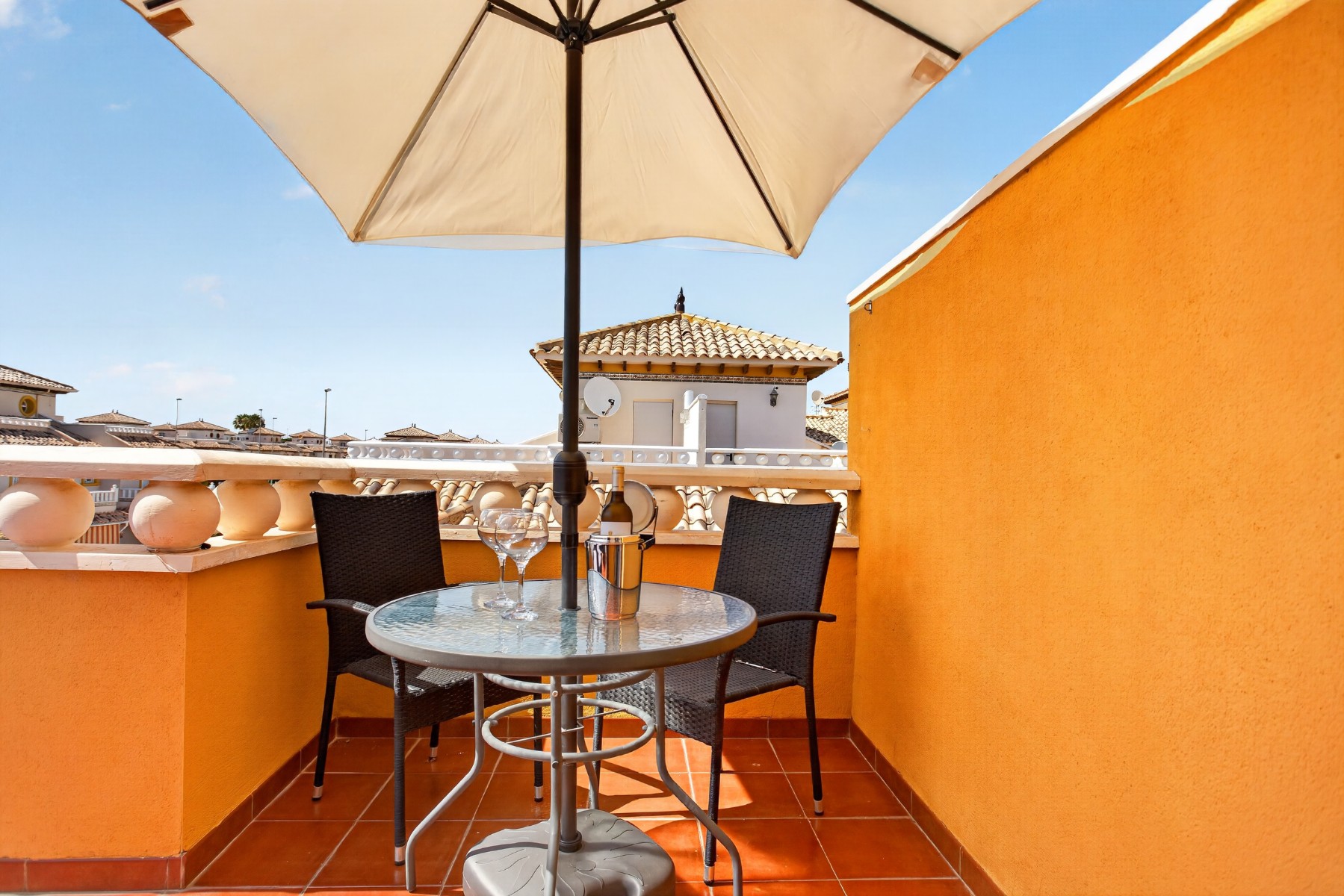 Master bedroom in villa for sale in Orihuela Costa