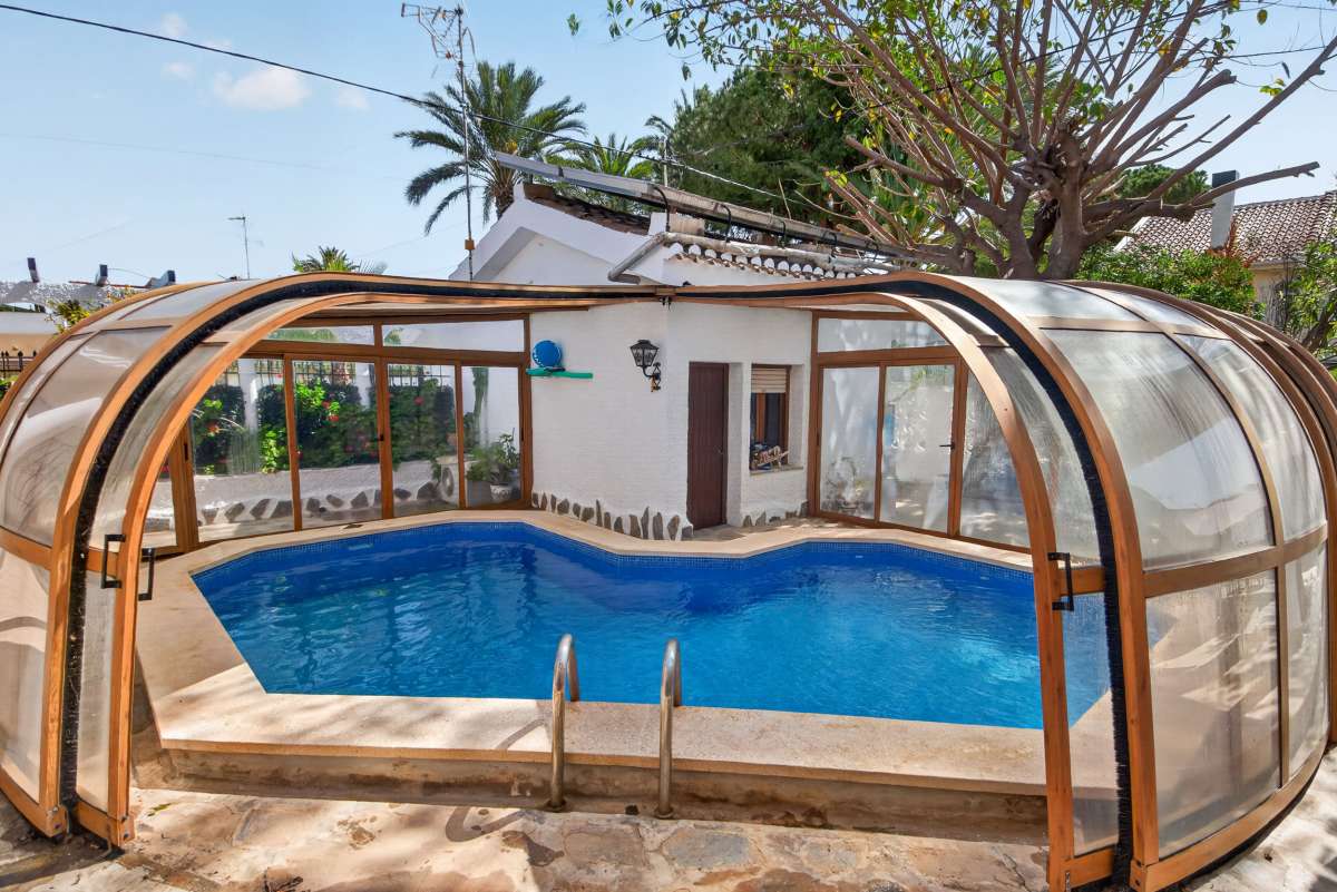 Pool area in villa for sale in Lo Pagan