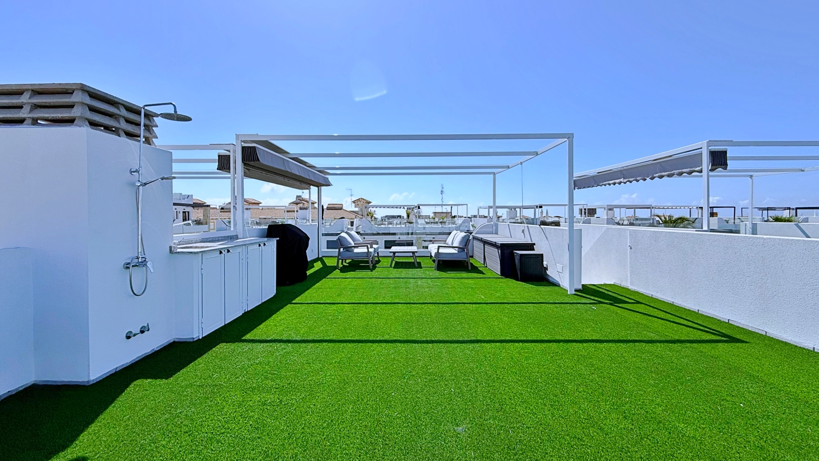 Pool area in penthouse for sale in Orihuela Costa