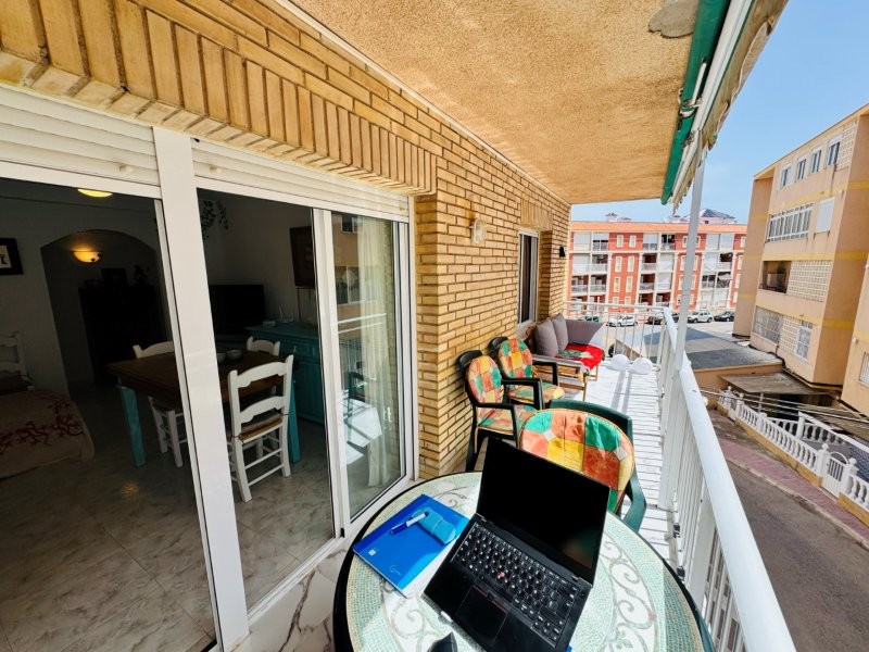 Pool area in apartment for sale in La Mata