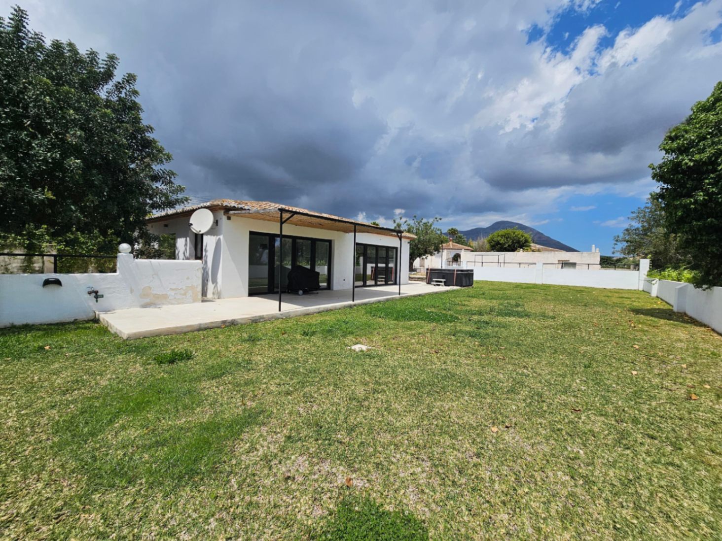 Pool area in villa for sale in javea