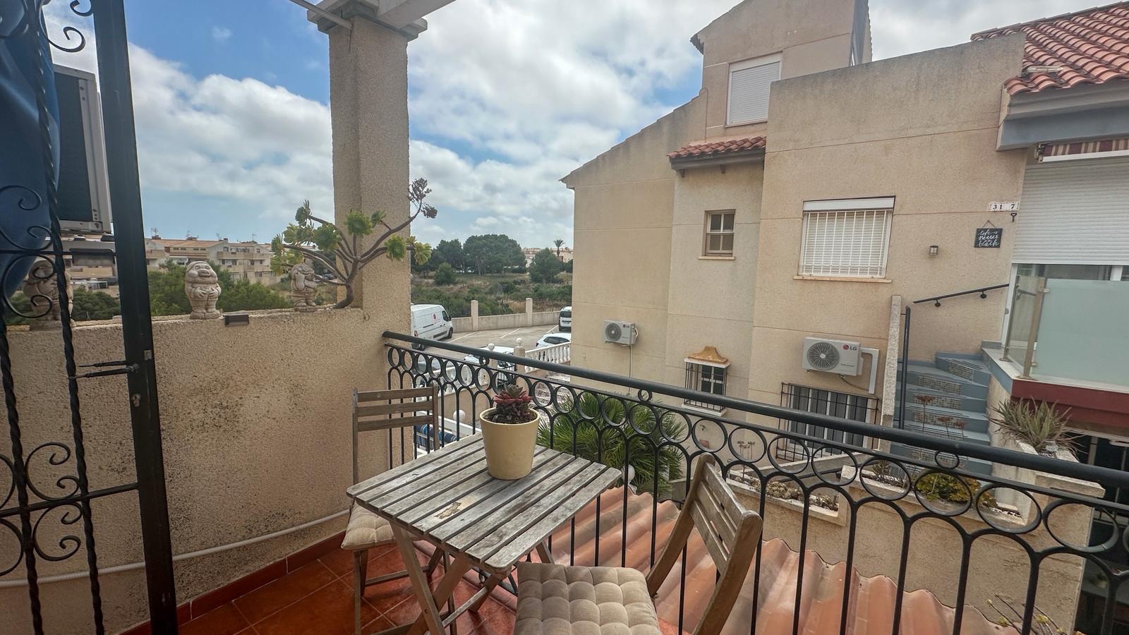 Terrace in bungalow for sale in Orihuela Costa