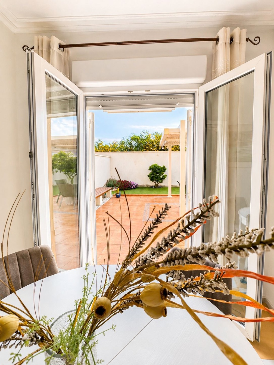 Pool area in villa for sale in Torrevieja
