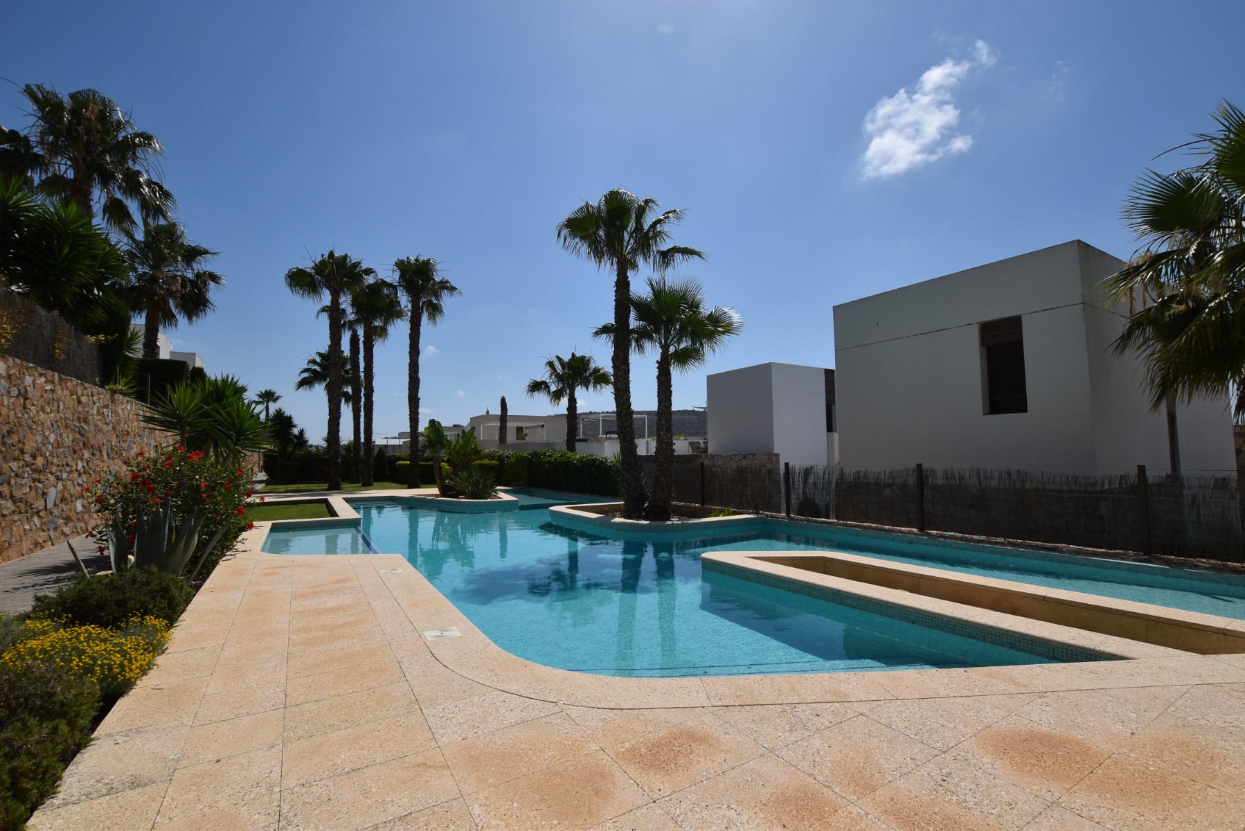 Pool area in apartment for sale in Algorfa