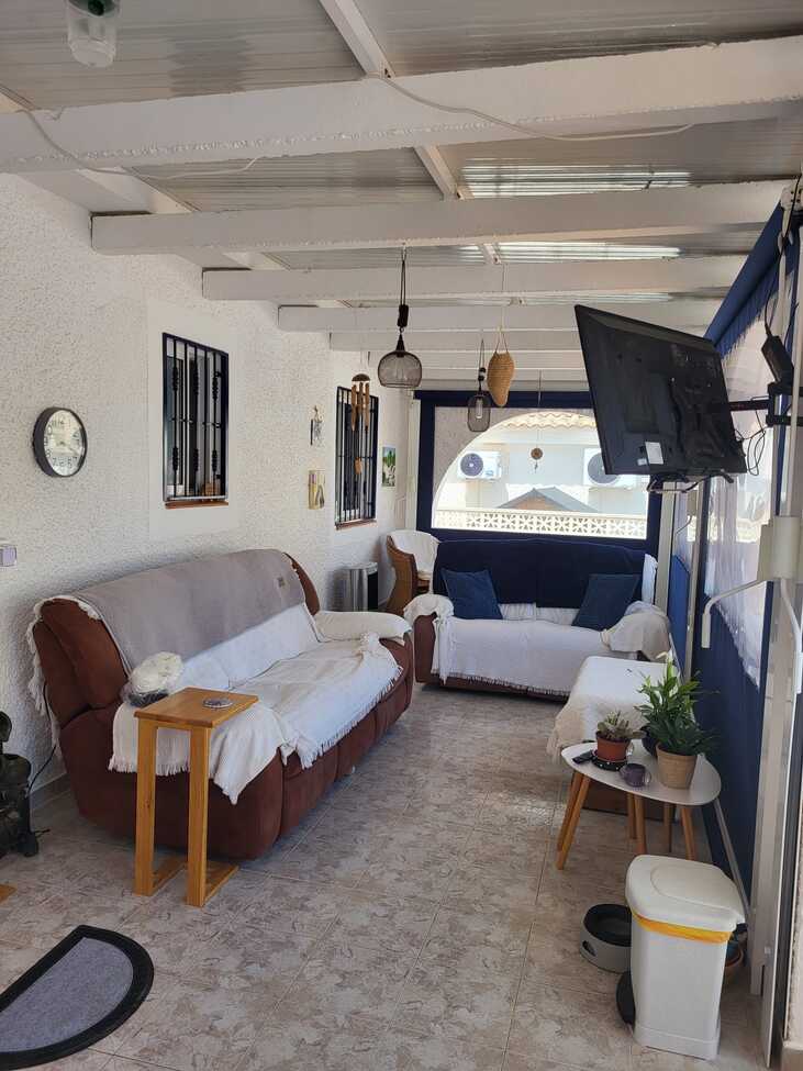 Pool area in villa for sale in Camposol