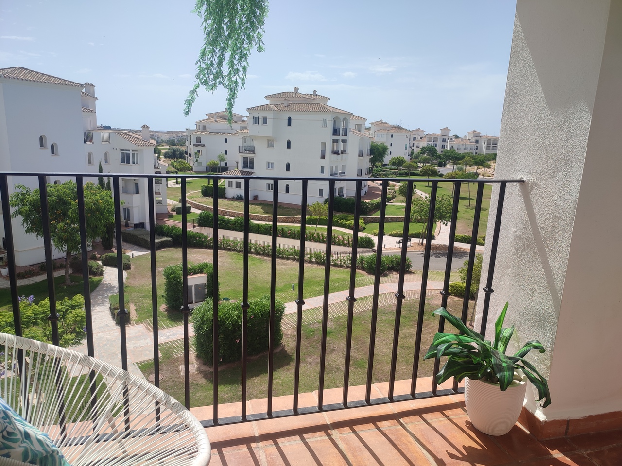 Bedroom in penthouse for sale in Hacienda Riquelme Golf Resort