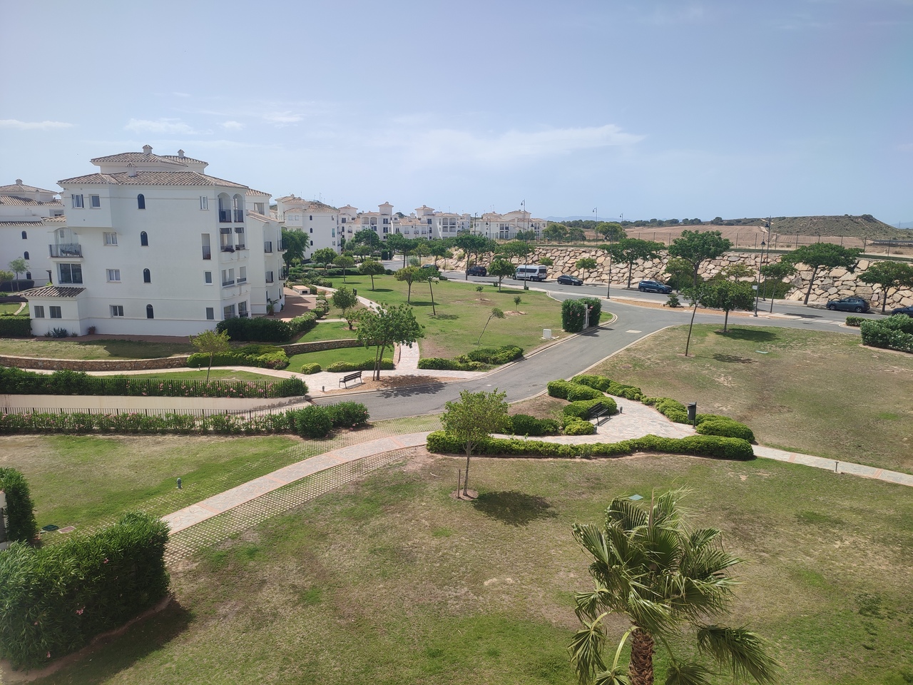 Terrace in penthouse for sale in Hacienda Riquelme Golf Resort