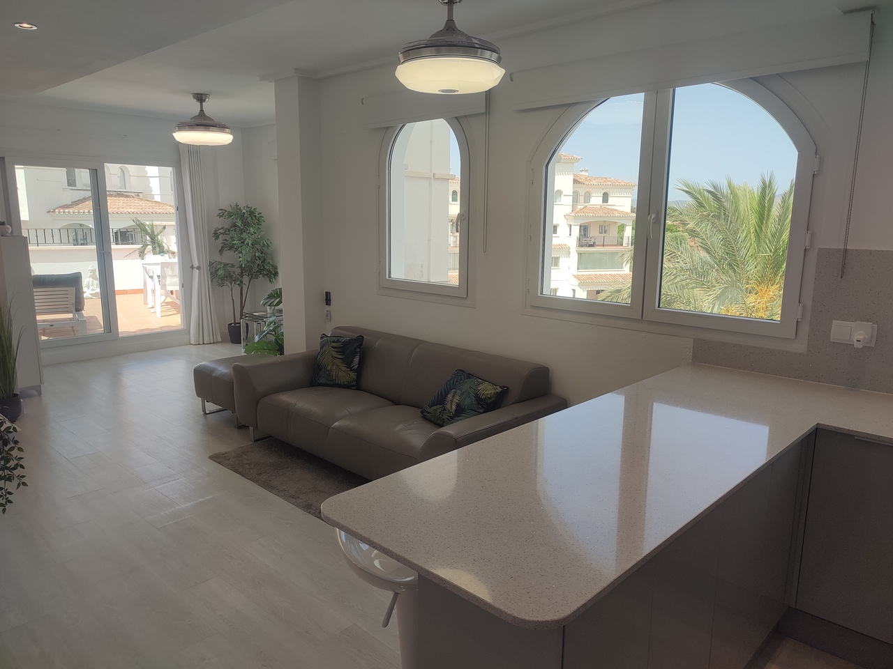 Bedroom in penthouse for sale in Hacienda Riquelme Golf Resort