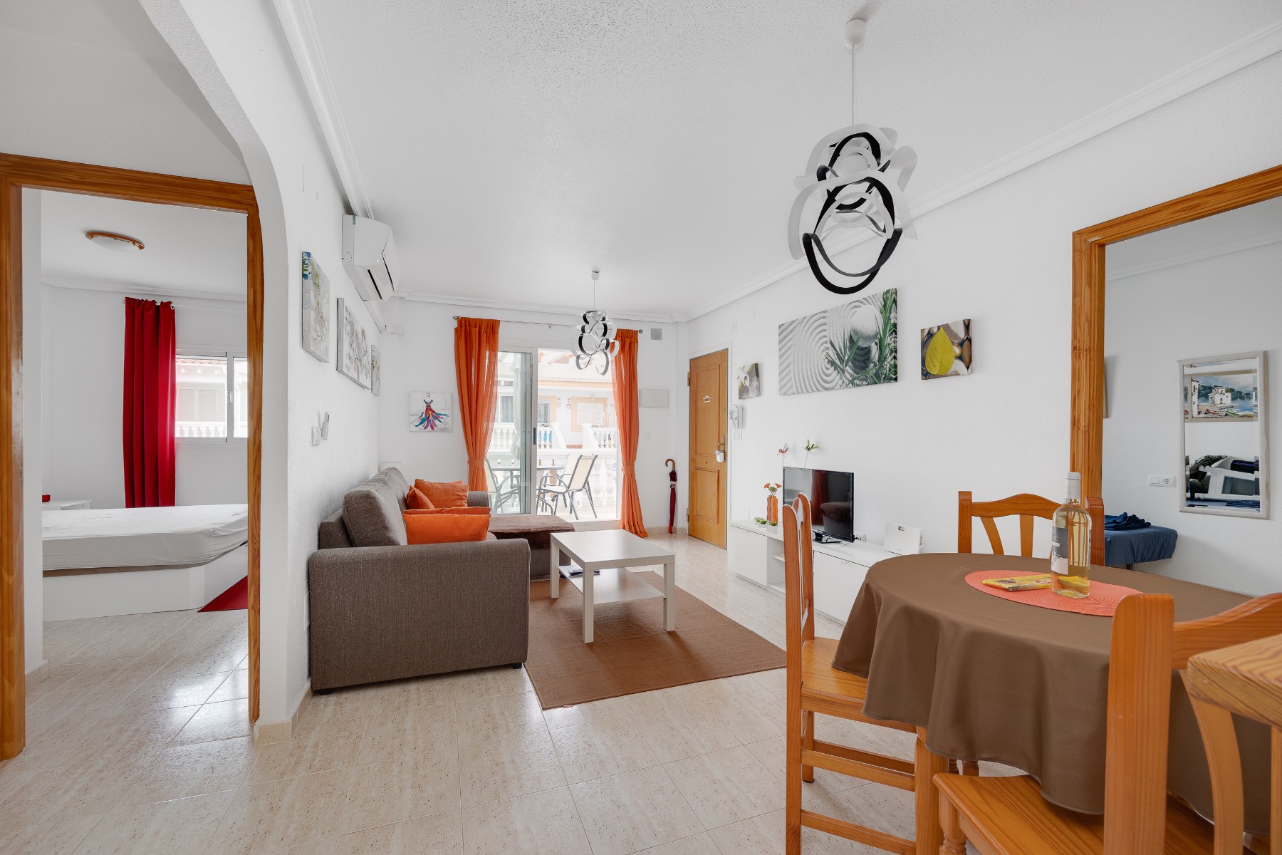 Garden in apartment for sale in Orihuela Costa