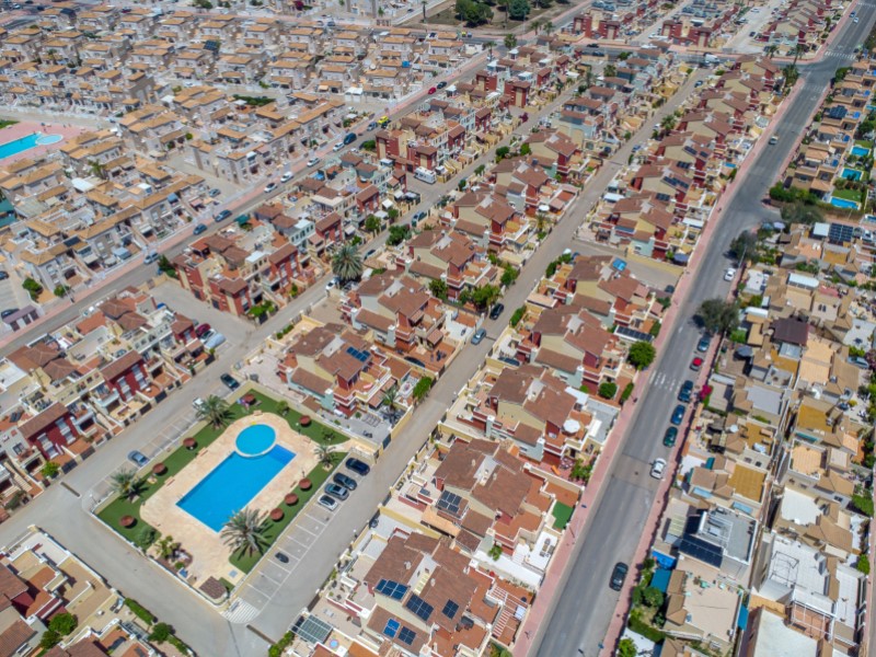 Pool area in terraced for sale in Torrevieja