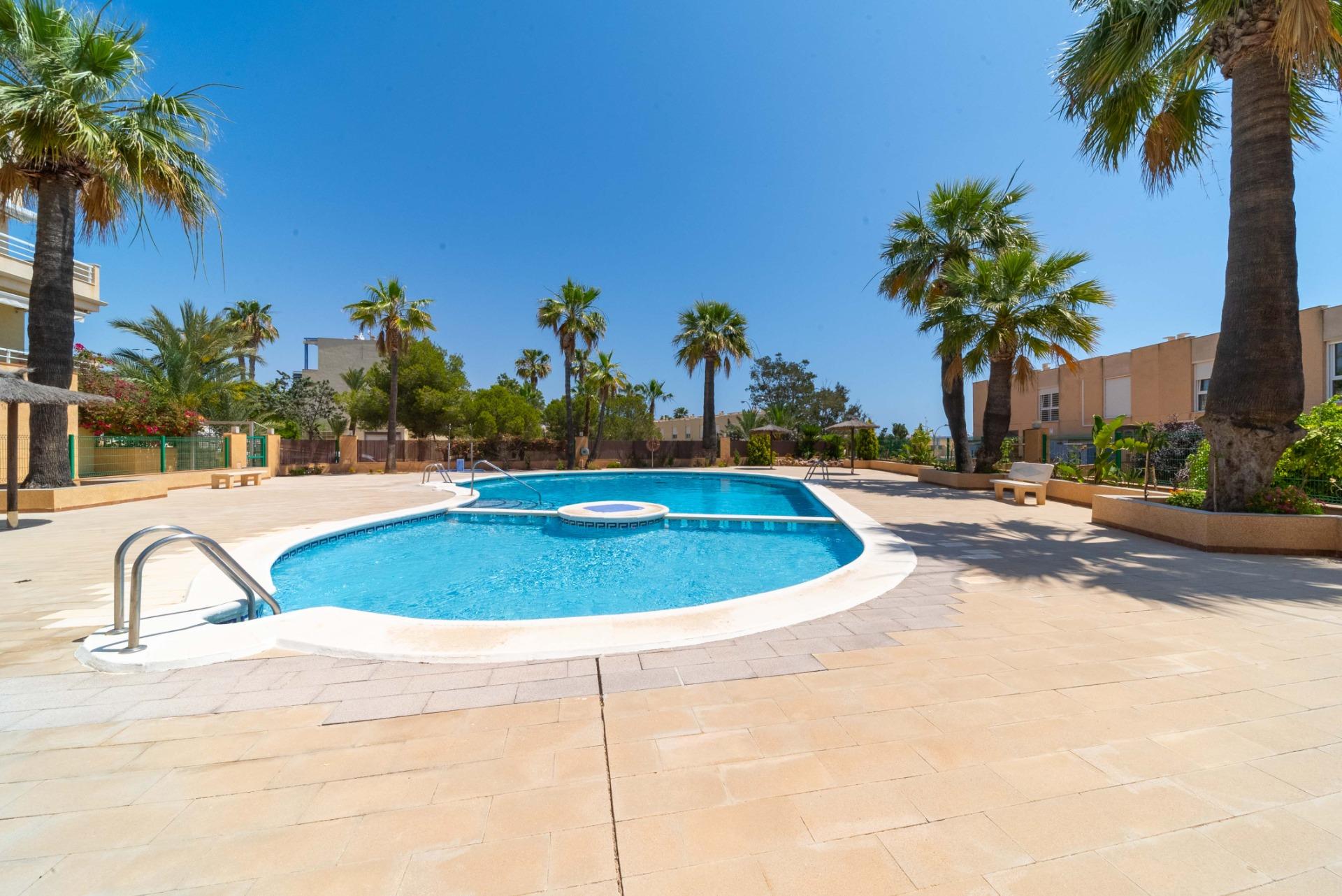 Pool area in terraced for sale in Orihuela Costa
