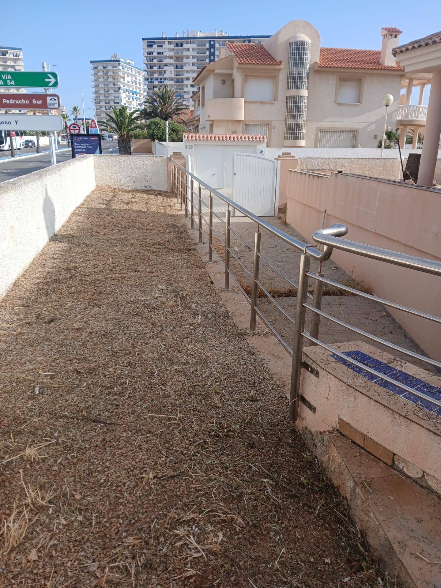 Pool area in villa for sale in La Manga del Mar Menor