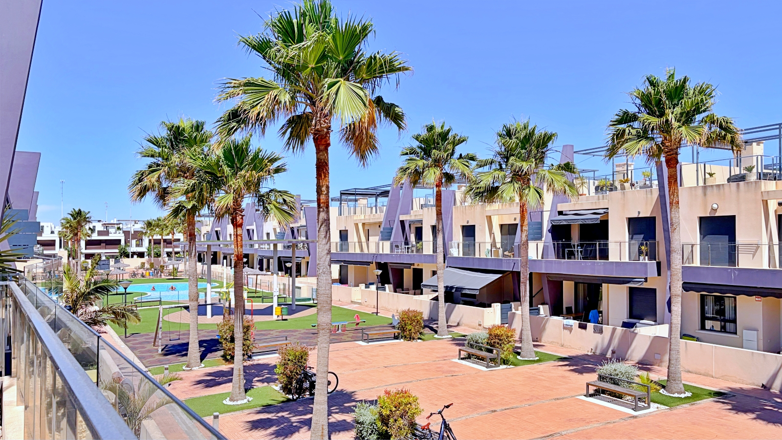 Pool area in penthouse for sale in Pilar de La Horadada