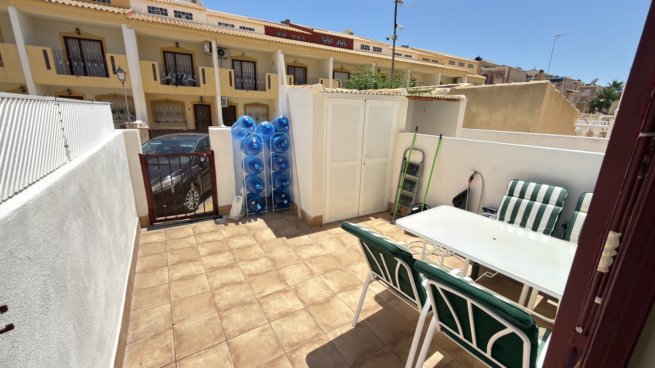 Pool area in terraced for sale in La Zenia