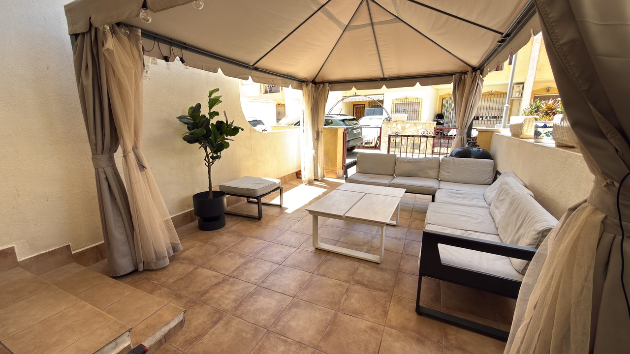 Pool area in terraced for sale in La Zenia