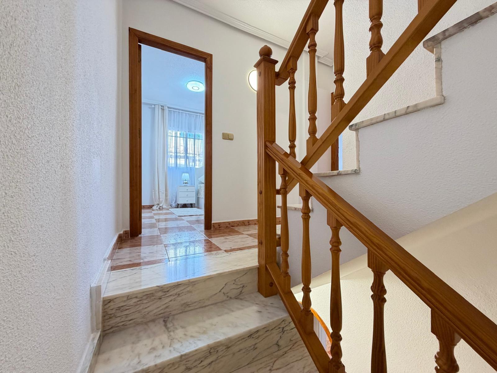 Pool area in terraced for sale in Orihuela Costa