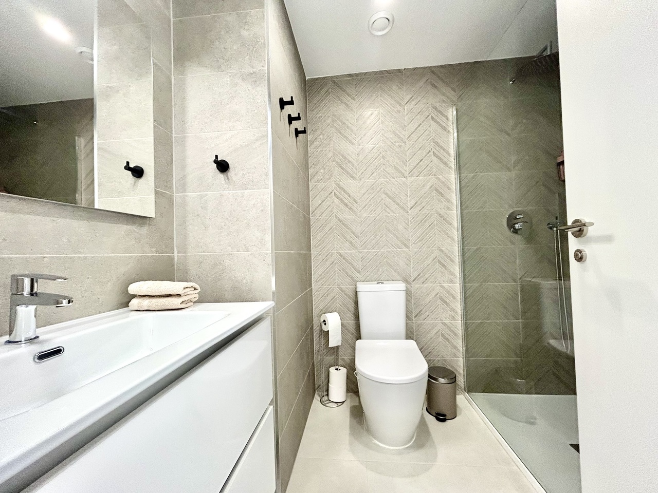 Pool area in apartment for sale in Los Dolses