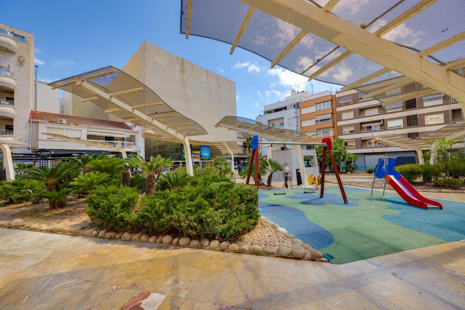 Pool area in penthouse for sale in Torrevieja