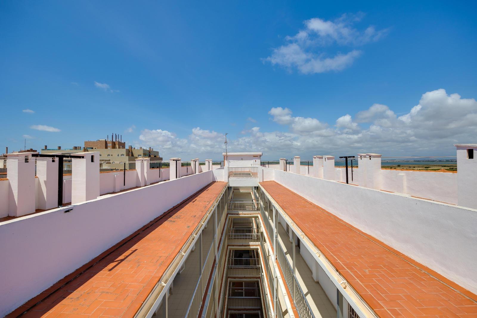 Pool area in apartment for sale in Torrevieja
