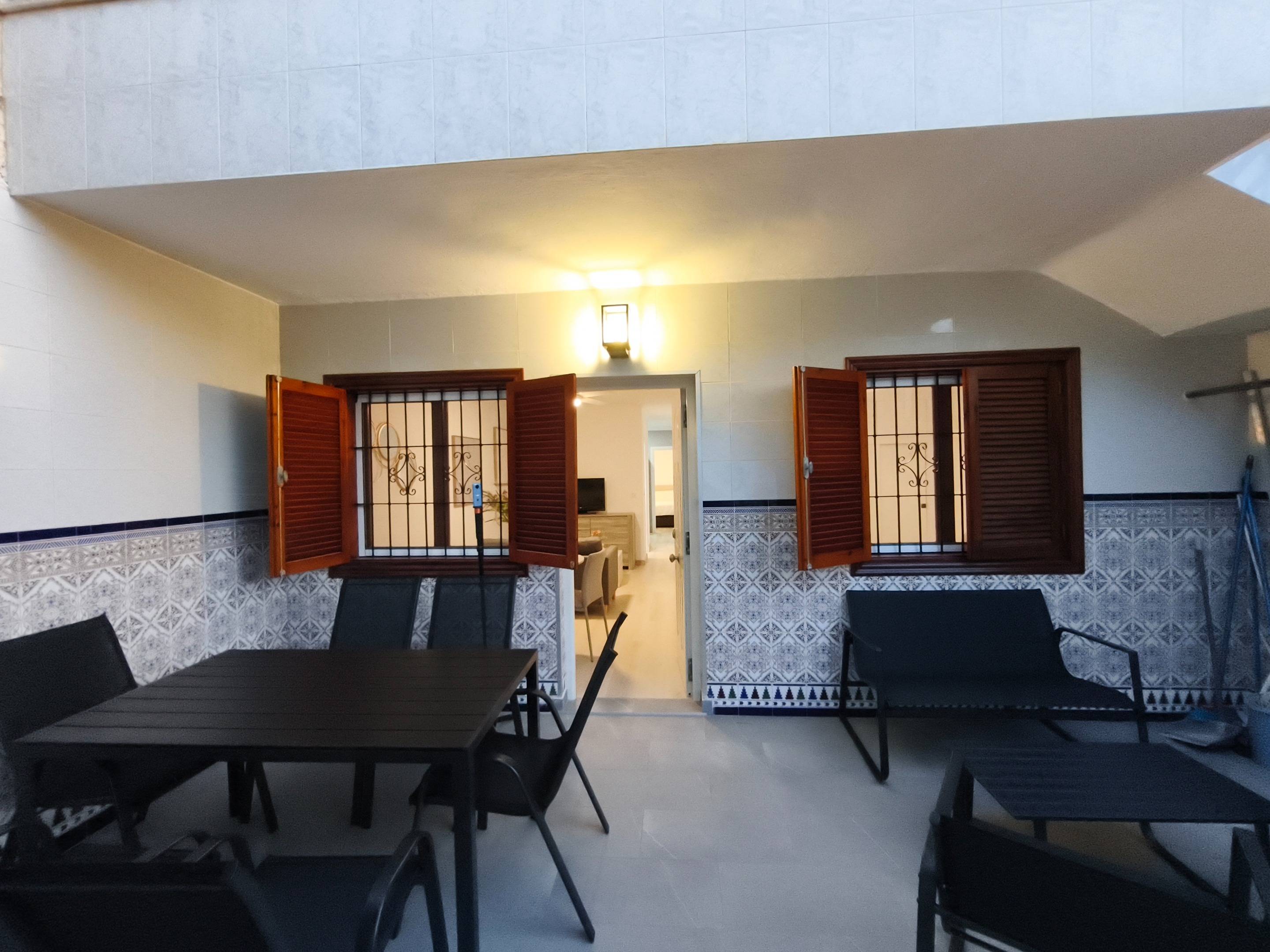 Pool area in bungalow for sale in San Pedro del Pinatar