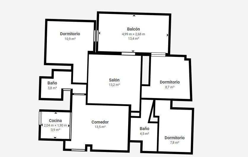 Pool area in apartment for sale in Torrevieja