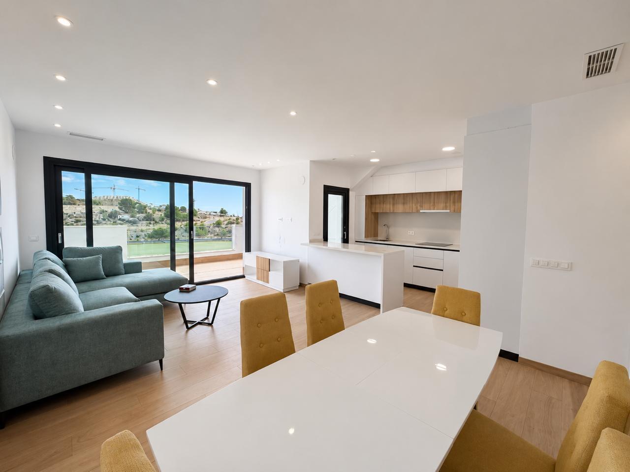 Pool area in penthouse for sale in Finestrat