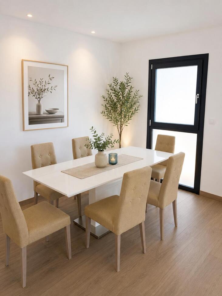Dining area in penthouse for sale in Finestrat