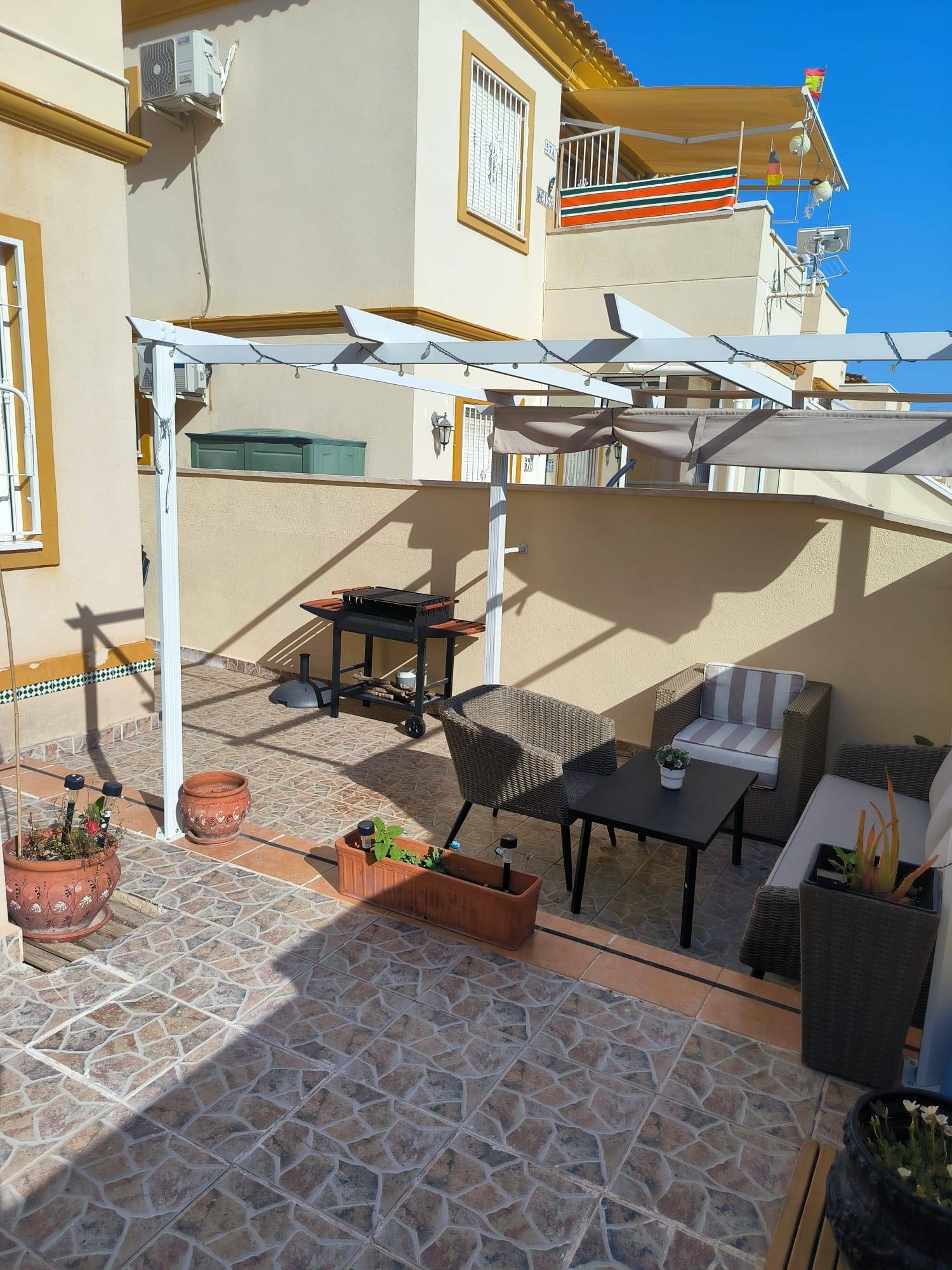 Terrace in bungalow for sale in Orihuela Costa