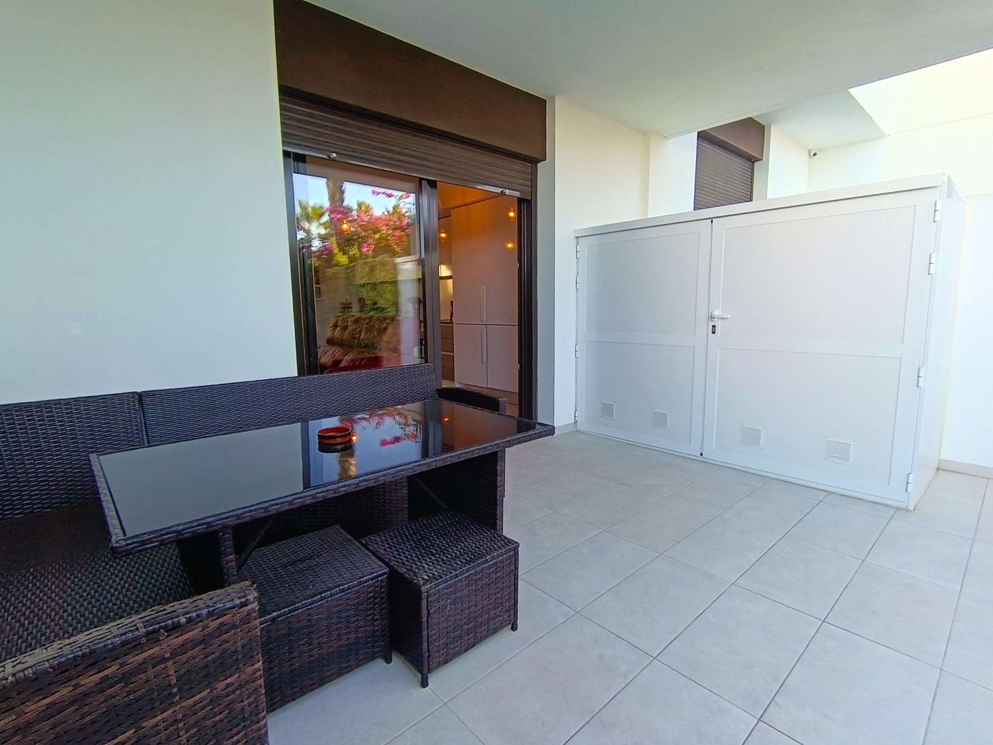 Pool area in apartment for sale in Algorfa