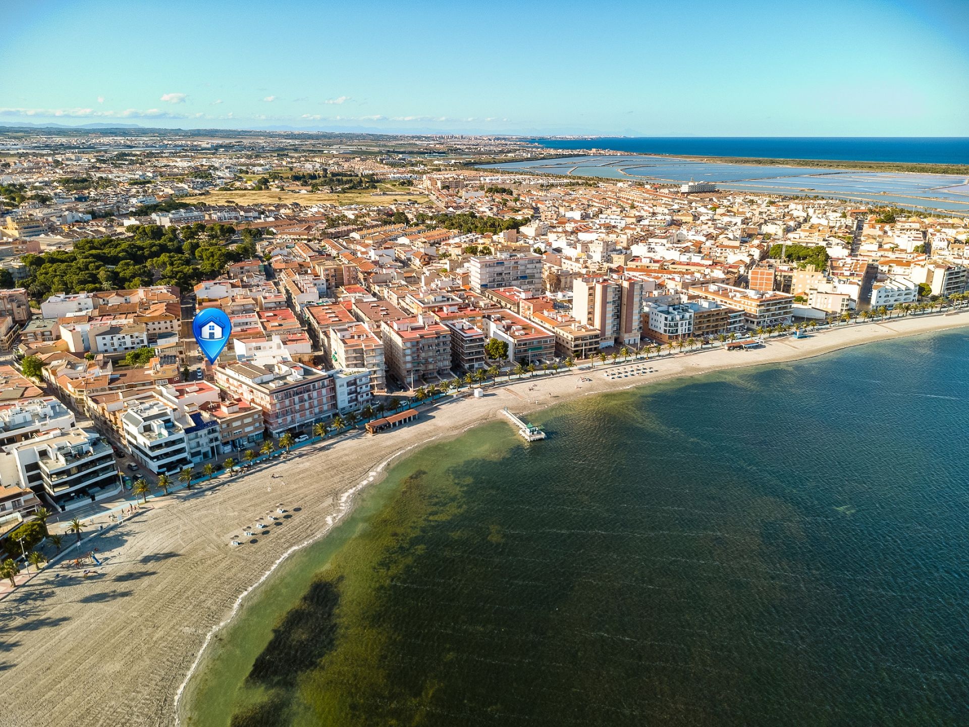 Pool area in apartment for sale in San Pedro del Pinatar